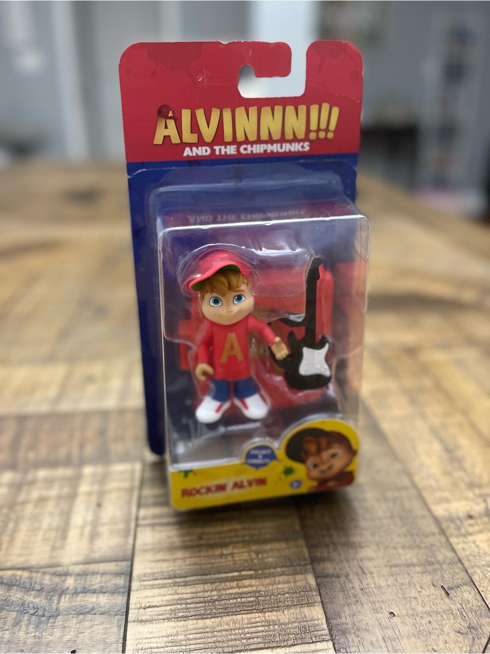 Discontinued Alvin and the Chipmunks Rockin' Alvin action figure with guitar